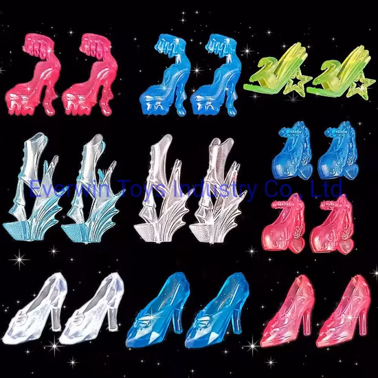 어린이 장난감 플라스틱 인형 1/6 인형용 하이힐 신발
