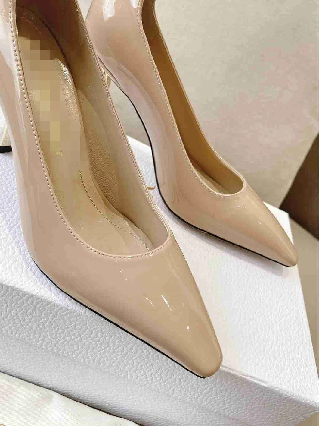 Luxury Wedding Women Shoes Pointed Toe Pearl Instep Belt Rhinestone Shoes for Wedding Elegant Girls Wedding Shoes